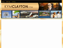 Tablet Screenshot of kymclayton.com